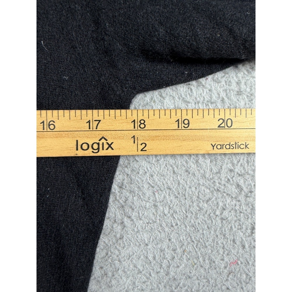 Valerie Stevens Black 2-Ply 100% Cashmere Shawl Collar Sweater Size Medium - Picture 2 of 6